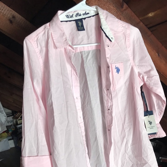 NWT US Polo Pink Button Down - Picture 1 of 5